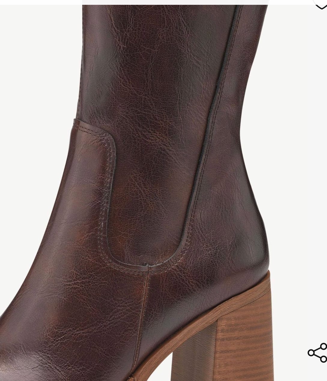 Brown Faux leather boots