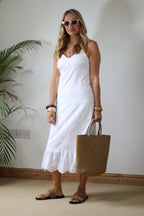 Broderie Anglaise Sundress - White