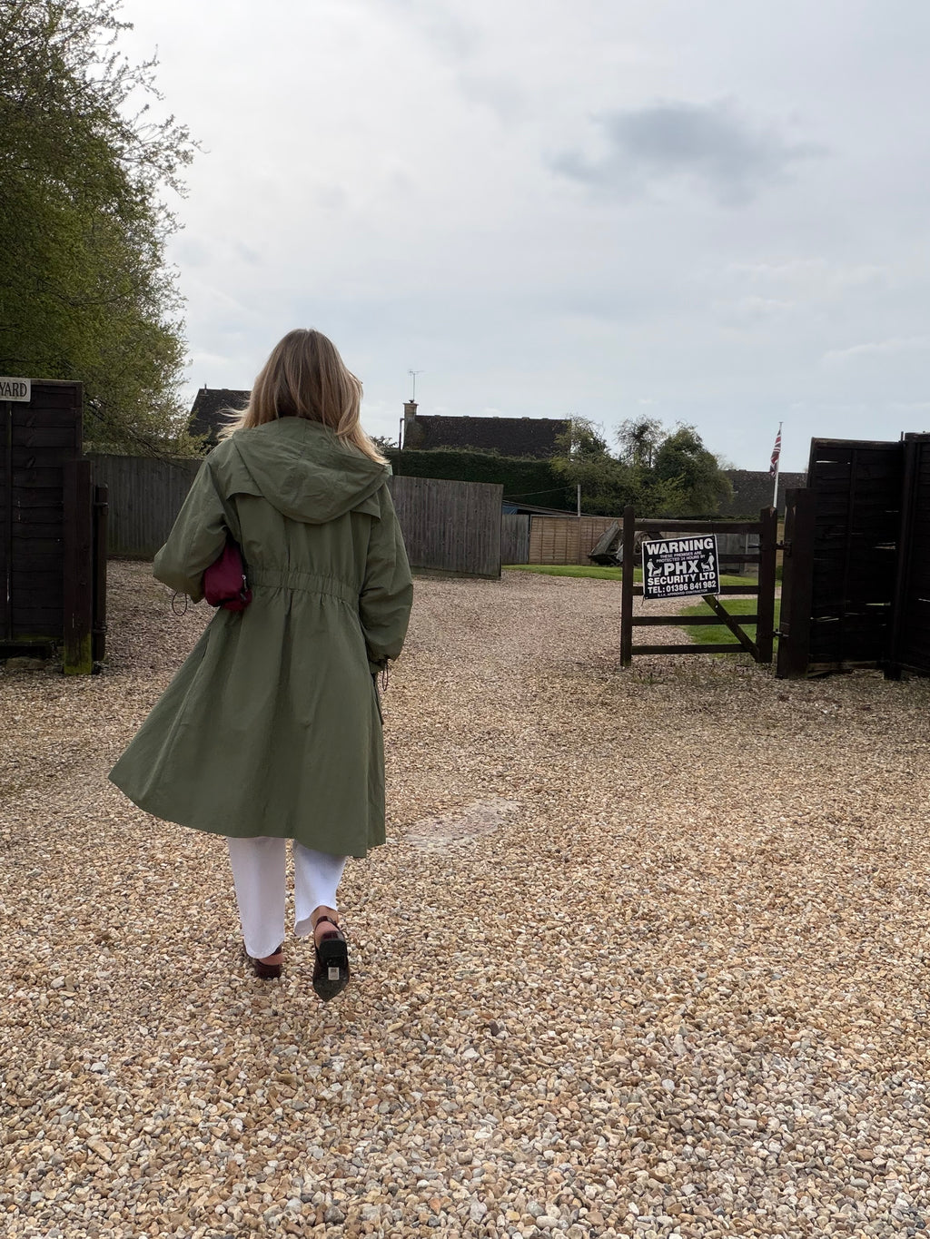 Khaki parka coat