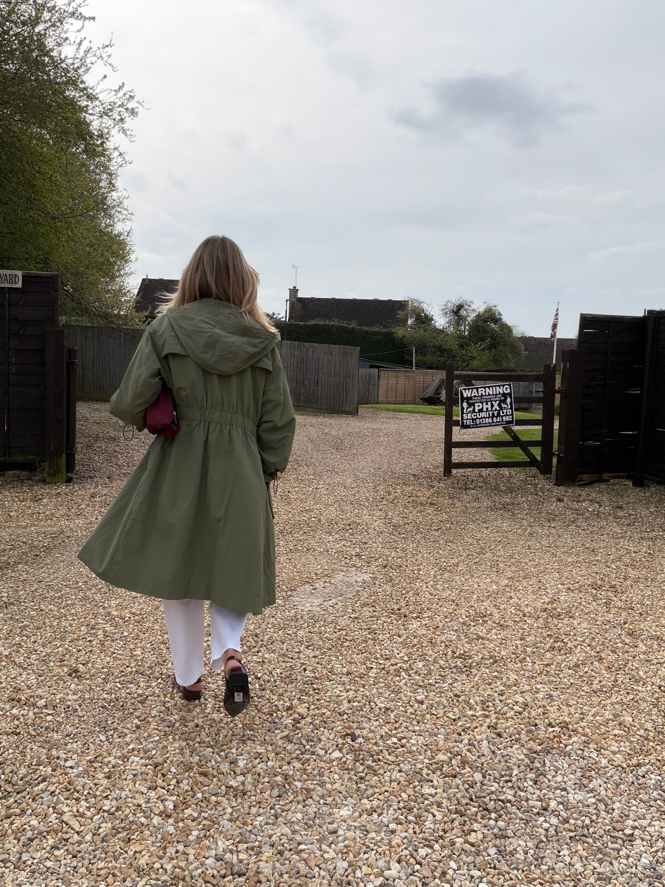 Khaki parka coat
