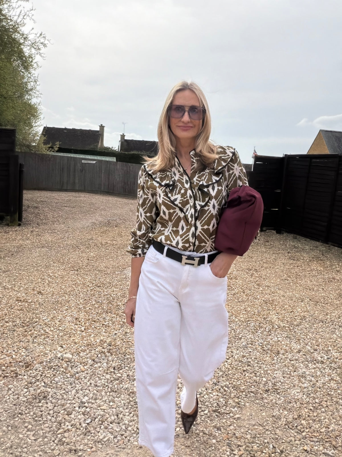Olive Ikat Shirt