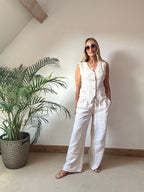 Wide Leg Linen Pants
