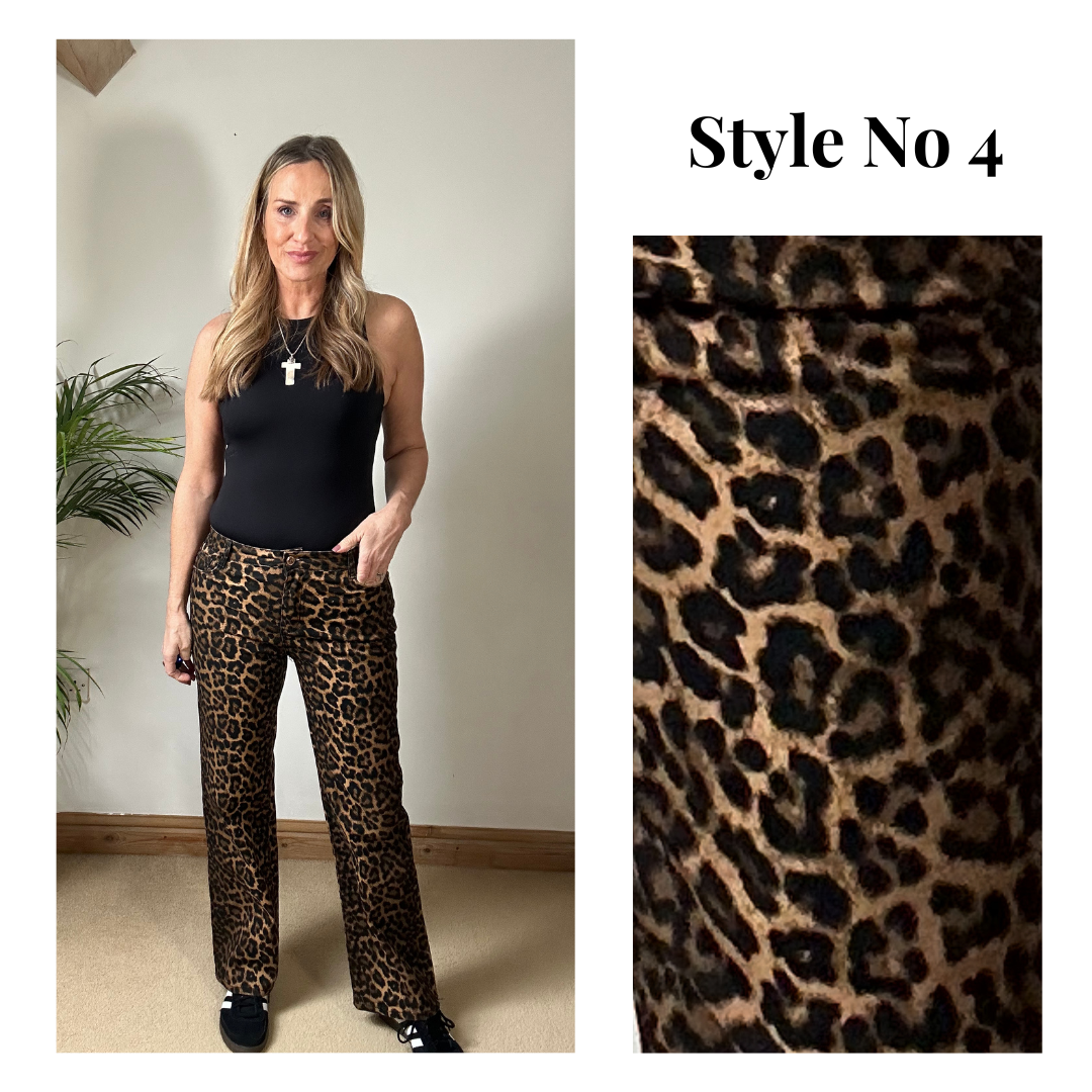 Leopard Print Jeans