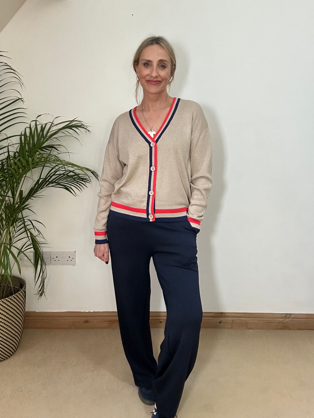 Stripe Edge Cardigan