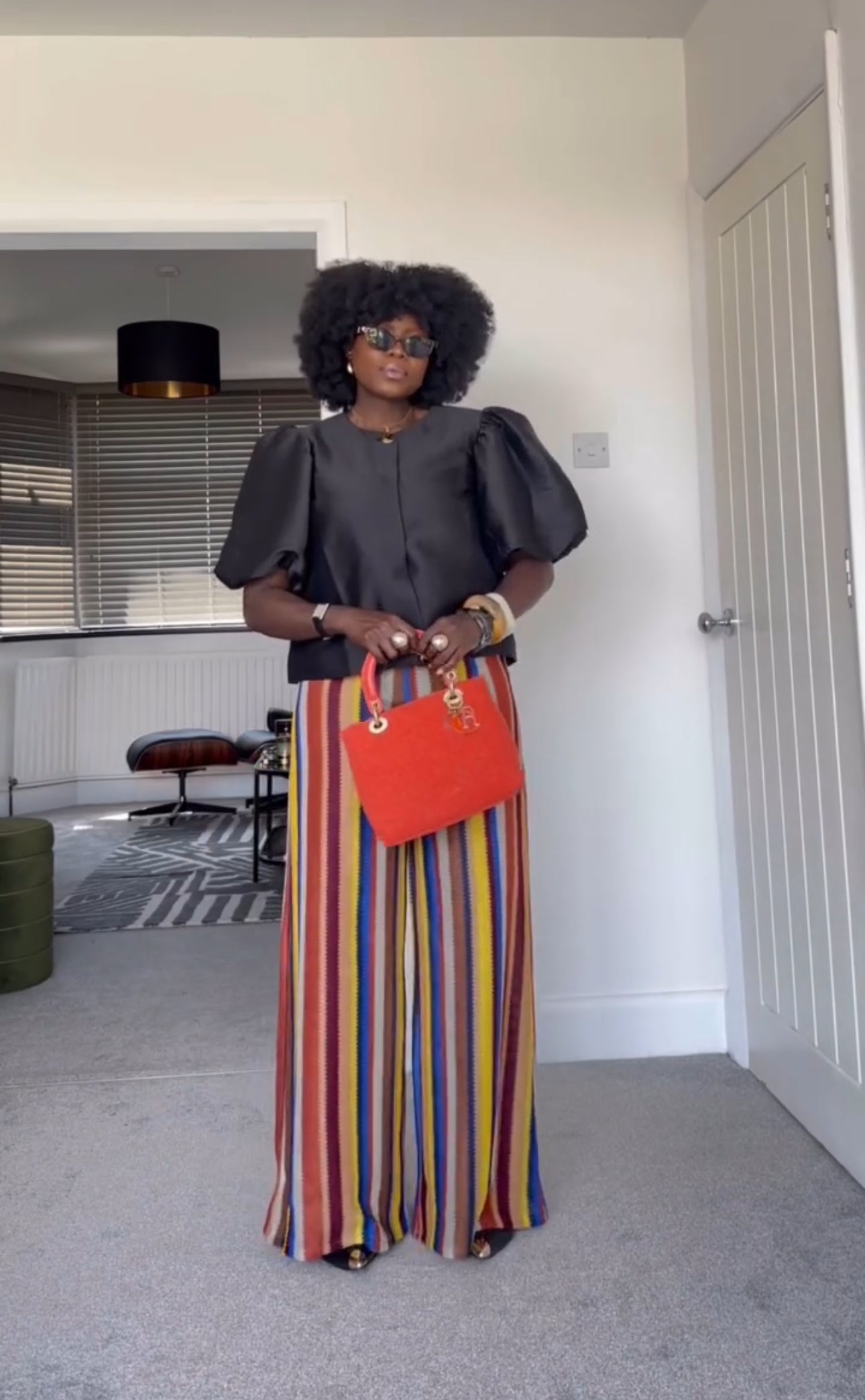 Boho Striped Knitted Pants