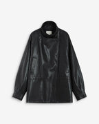 Oversized Faux Leather Jacket