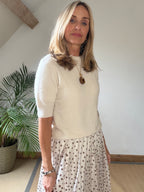 Short Sleeve Alpaca Jumper