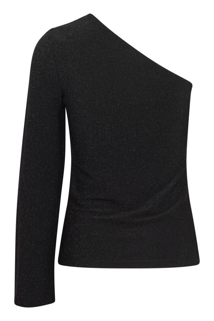 One Shoulder Glitter Top