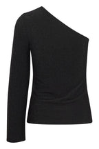 One Shoulder Glitter Top