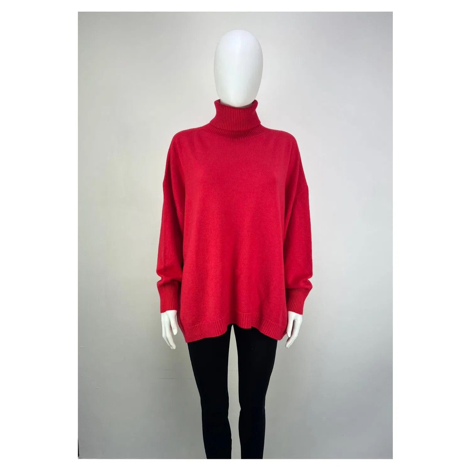 Relaxed Fit Roll Neck Jumper