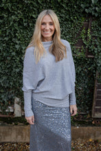 Load image into Gallery viewer, Sequin Pencil Skirt - Rose Gold
