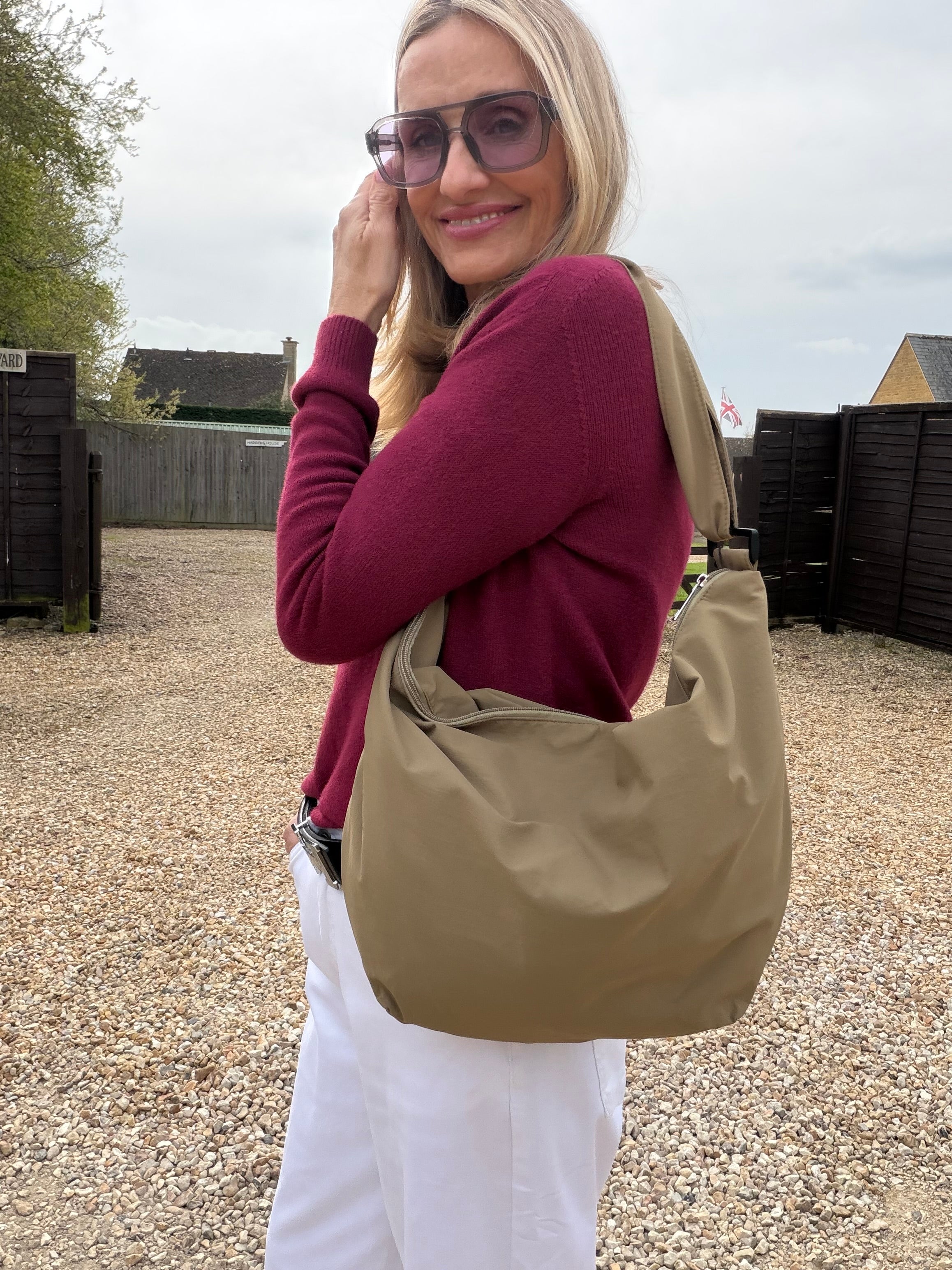 Oversized Fabric Bumbag -