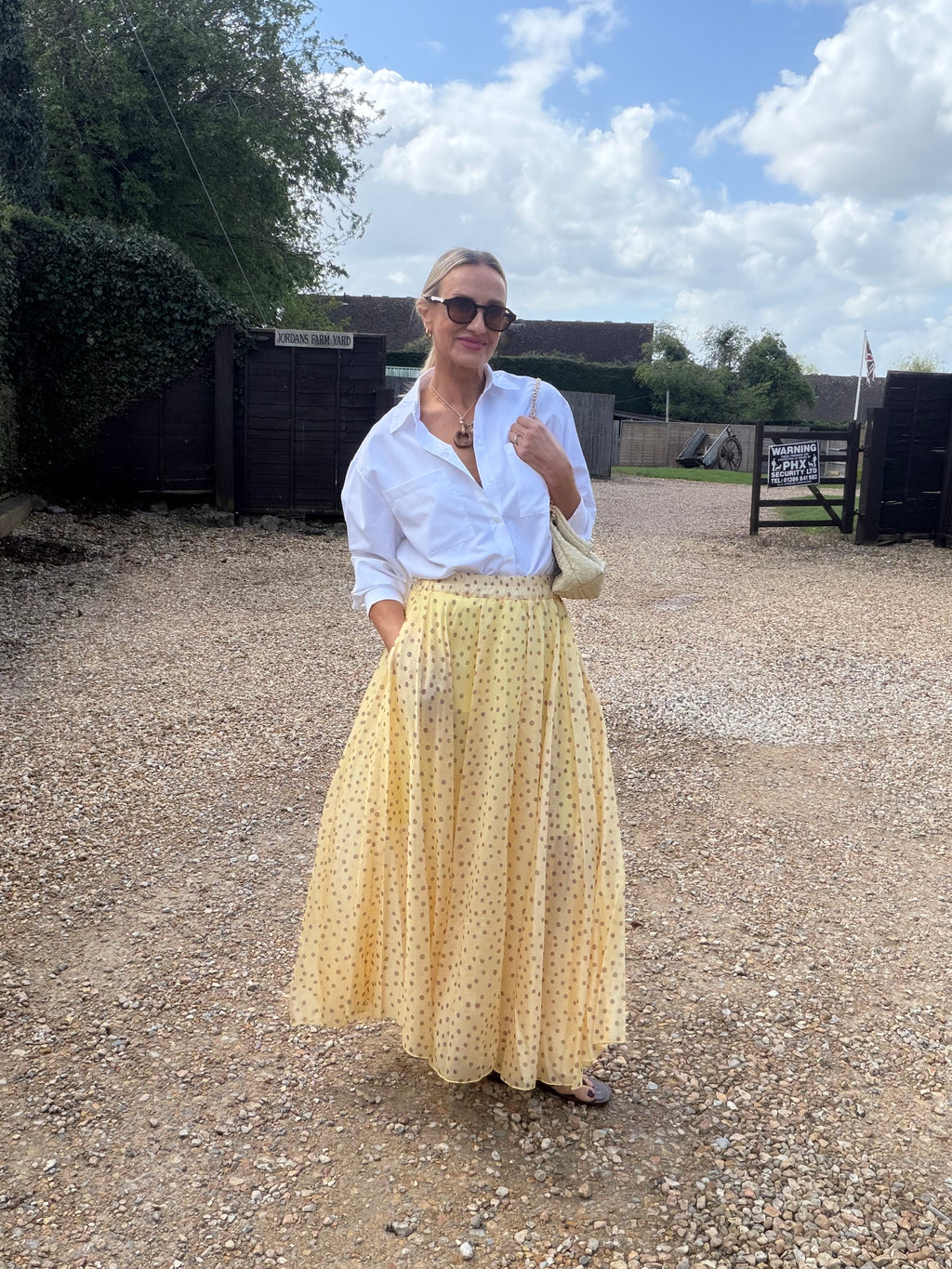 Polka Dot Maxi Skirt