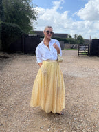 Polka Dot Maxi Skirt