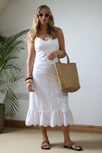 Broderie Anglaise Sundress - White