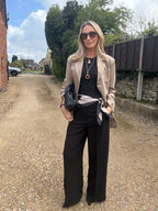 Black Wide Leg Trousers