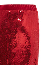 Red Sequin Skirt