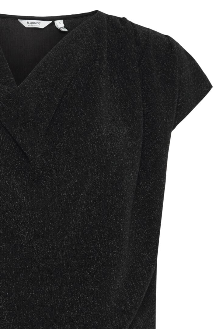 Glitter Cowl Neck T Shirt