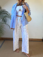 Paisley Cotton Trousers