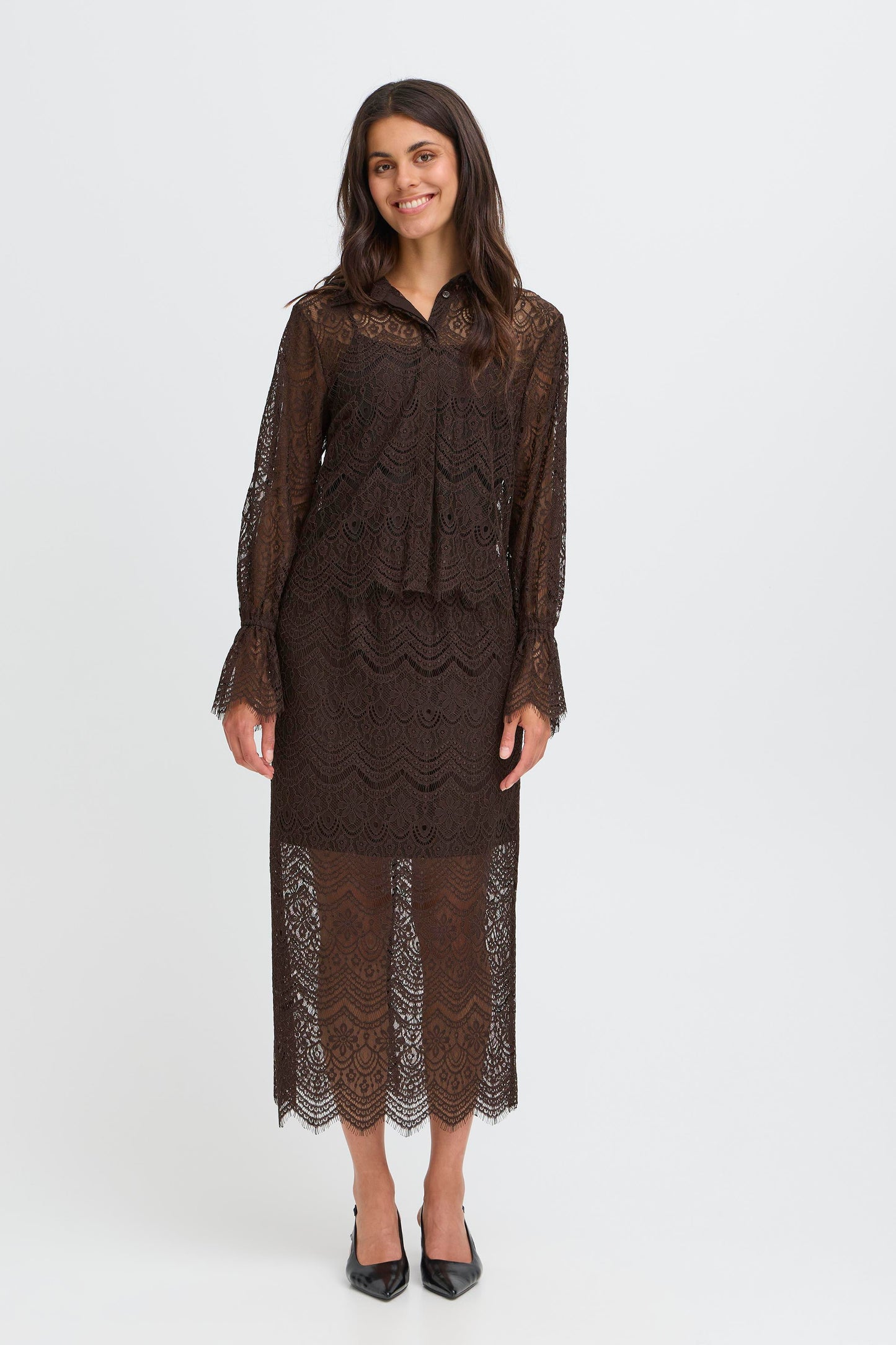 Brown Lace Skirt