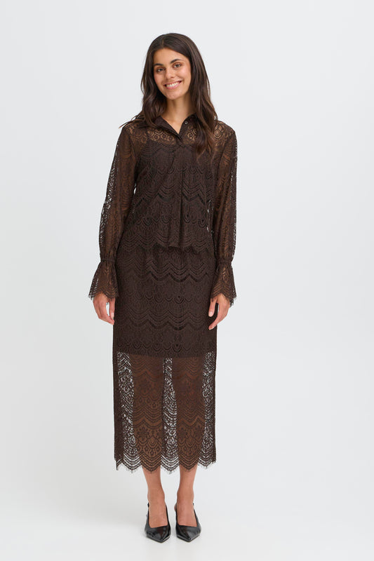 Brown Lace Skirt
