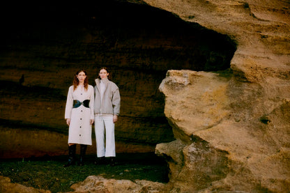 Cropped Winter White Cords