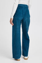 Load image into Gallery viewer, Peacock Blue Corduroy Trousers
