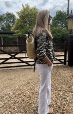 Straw Back Pack - Basket shape