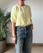 Short Sleeve  Mohair Cardigan