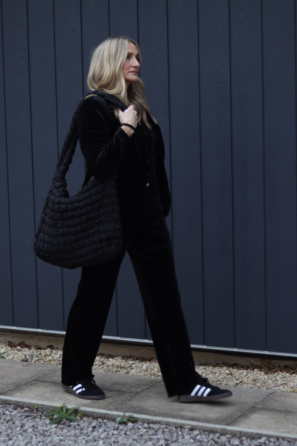 Black Velvet Trousers