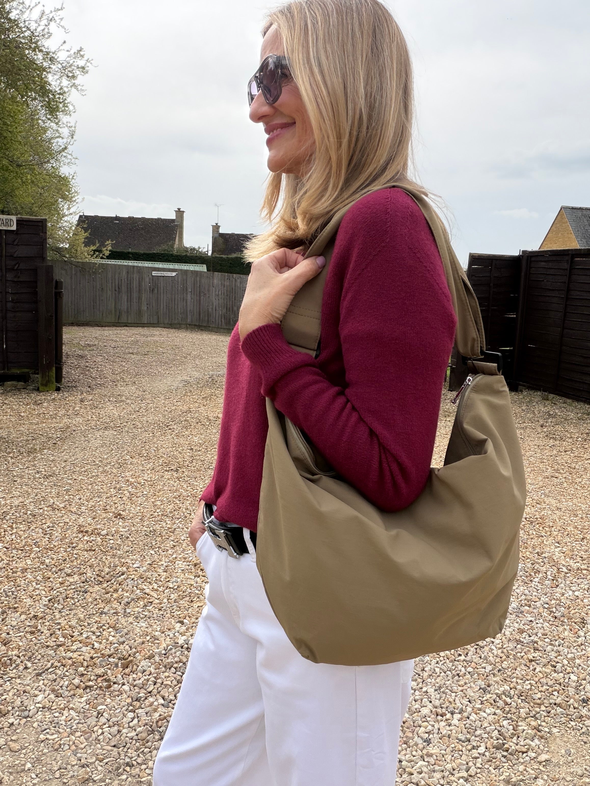 Oversized Fabric Bumbag -