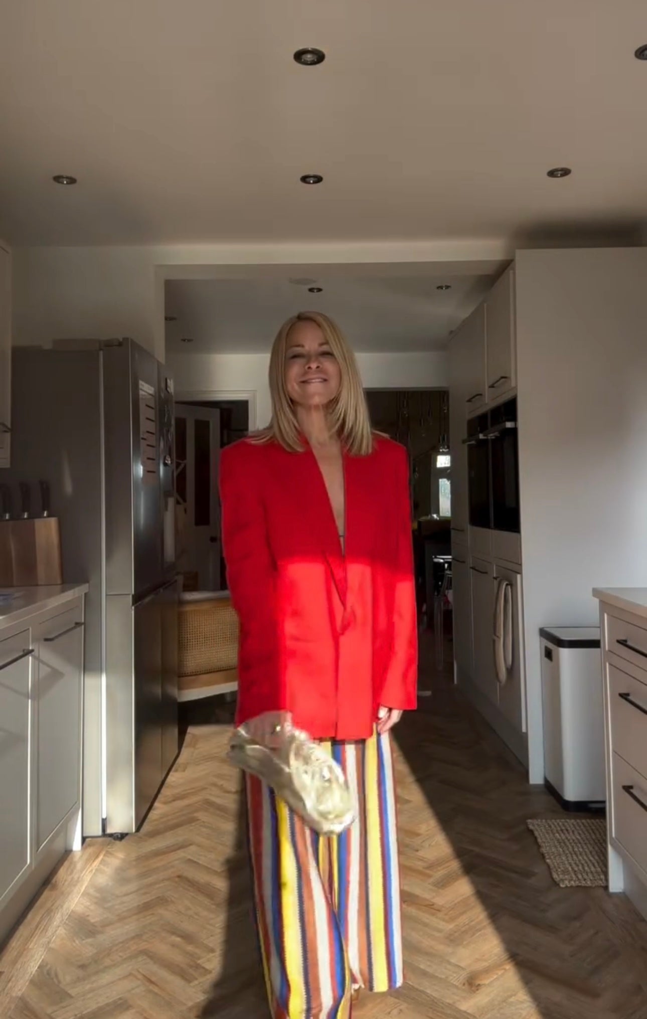 Boho Striped Knitted Pants