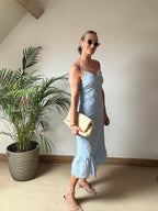 Broderie Anglaise Sundress -  Baby Blue