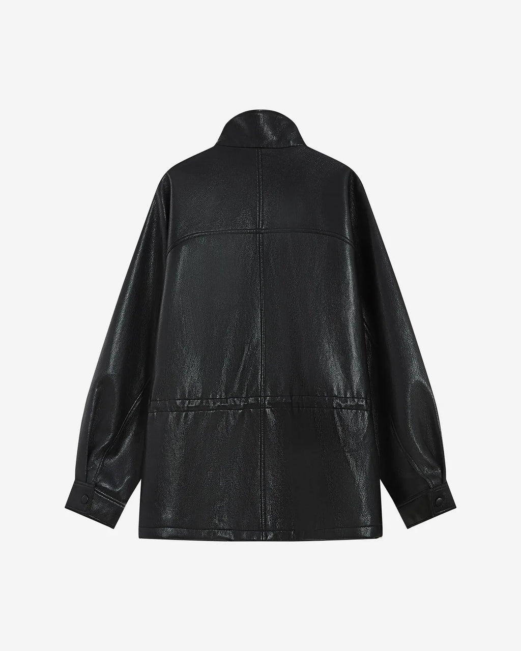 Oversized Faux Leather Jacket