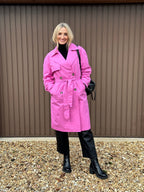 Pink Trench Coat