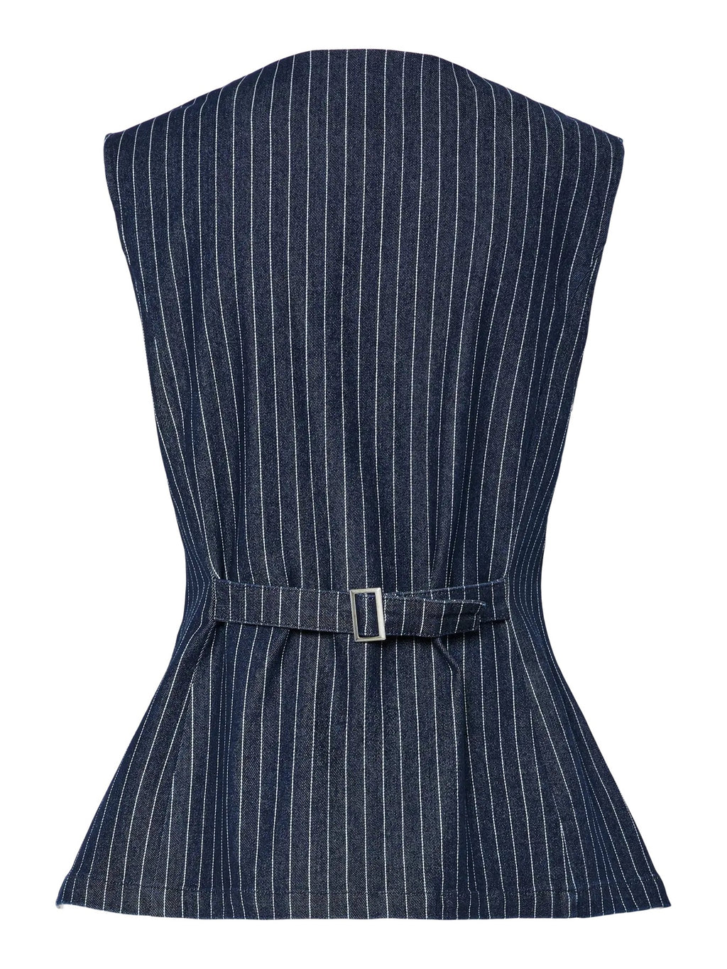 Pinstripe Denim Waistcoat