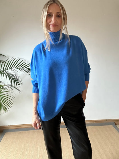 Relaxed Fit Roll Neck Jumper