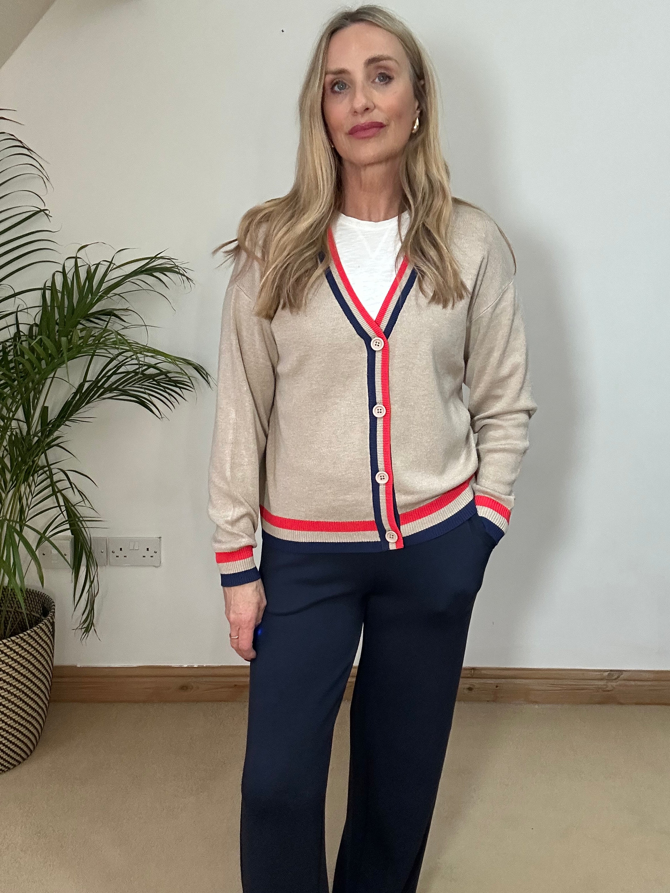 Stripe Edge Cardigan