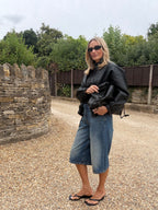 Funnel Neck PU Jacket