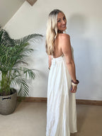 Boho Beach Dress With Woven Detail