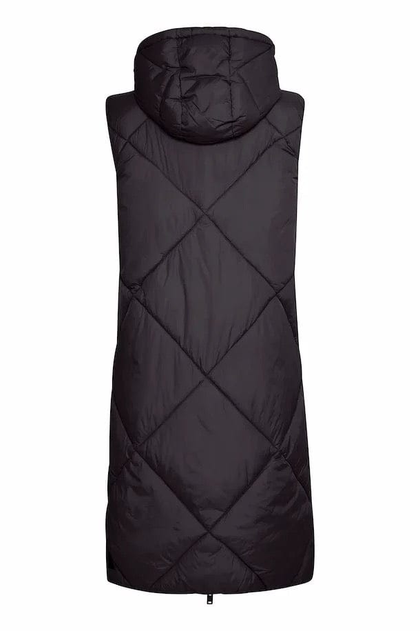 Quilted Gilet - Black