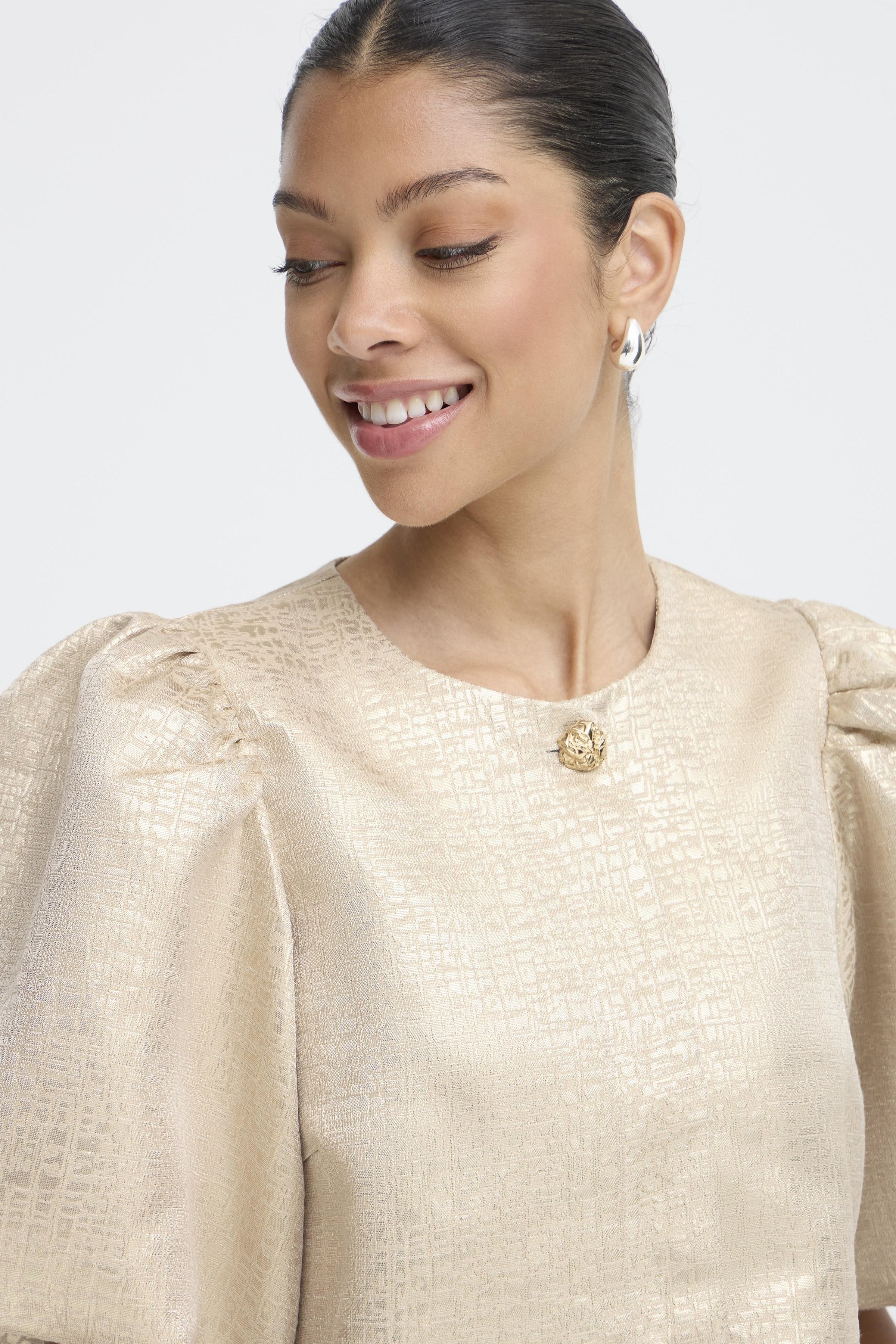 Metallic Puff Sleeve Jacket