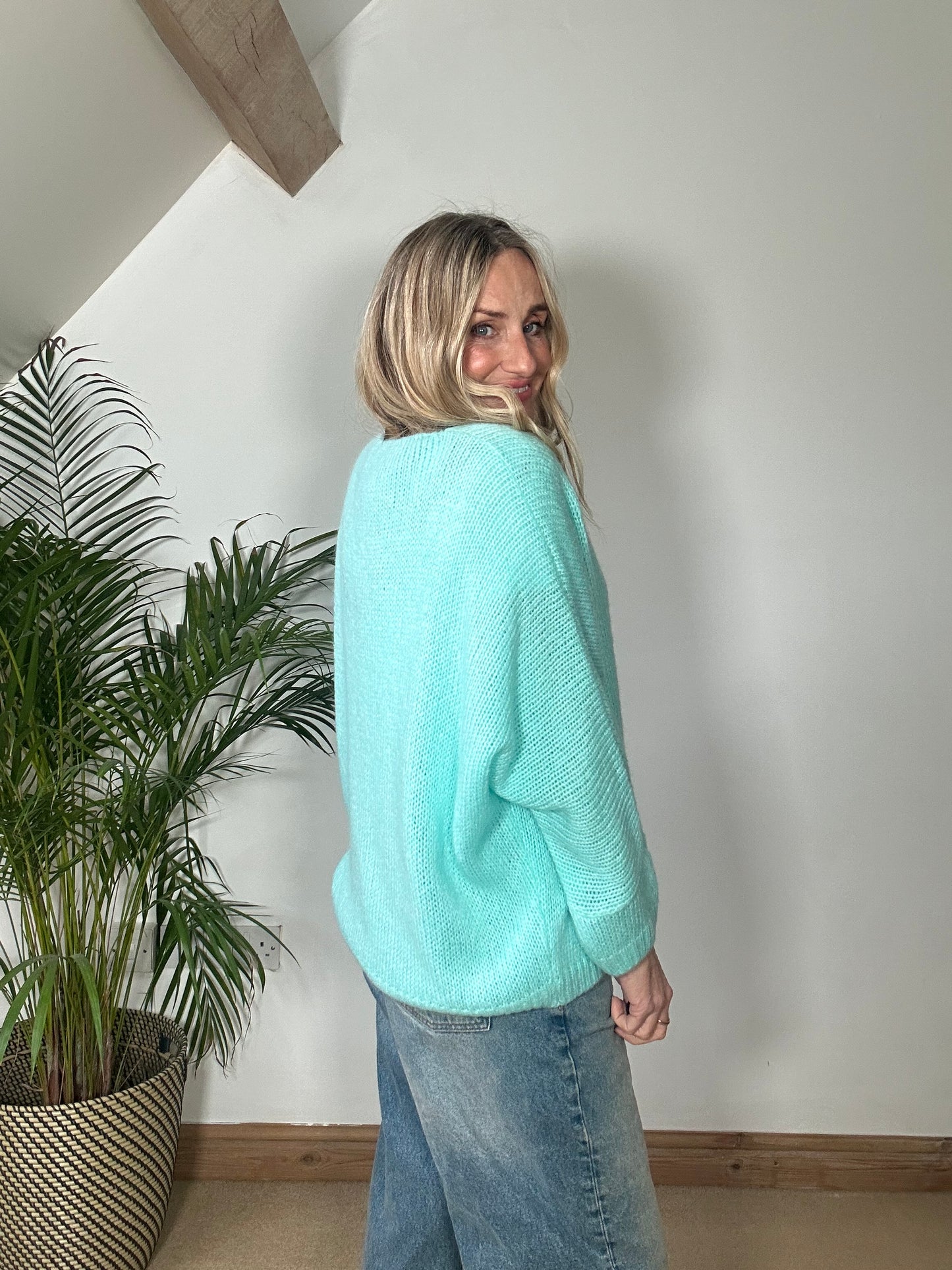 Mohair V Neck Jumper