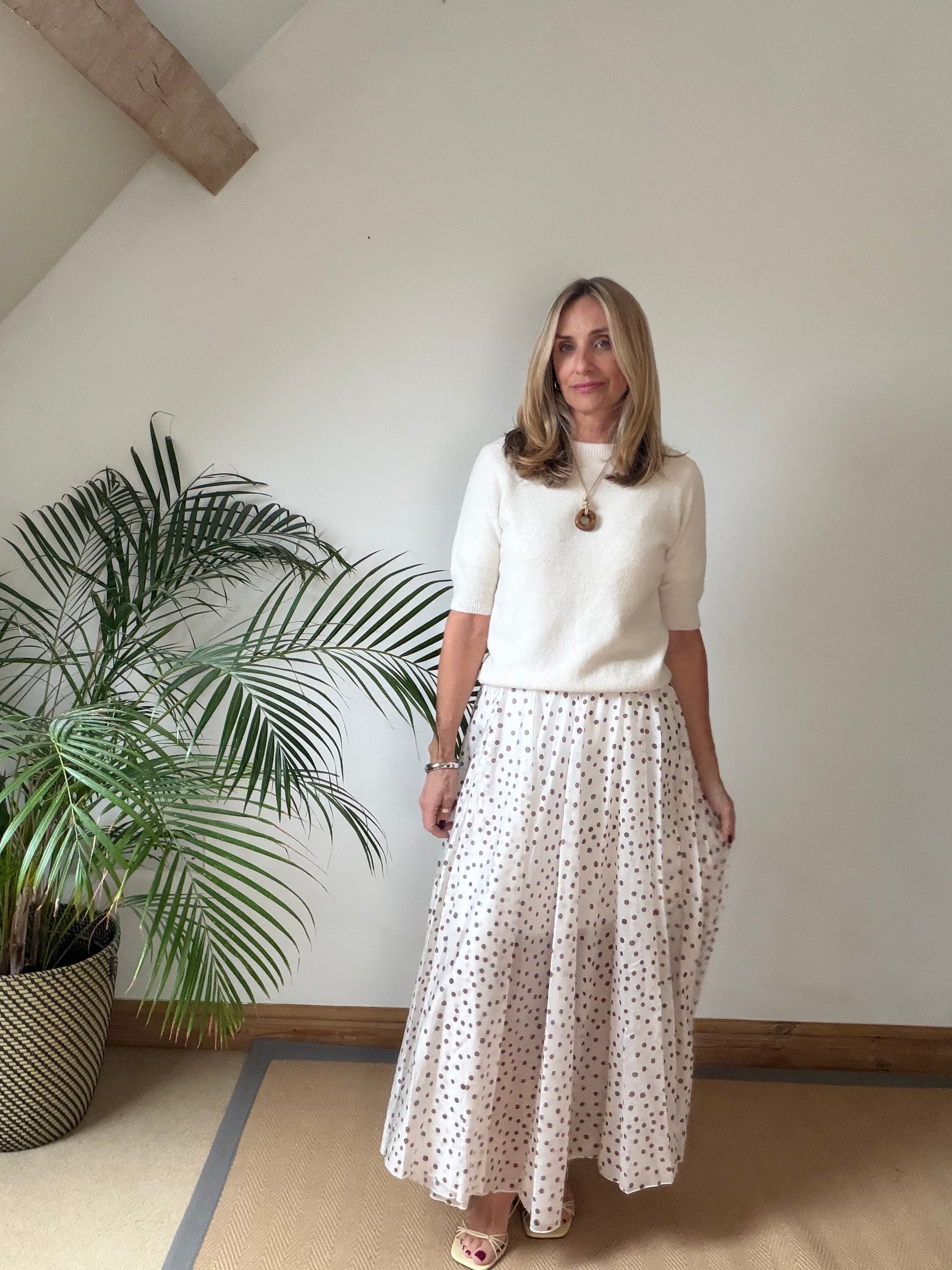 Short Sleeve Alpaca Jumper