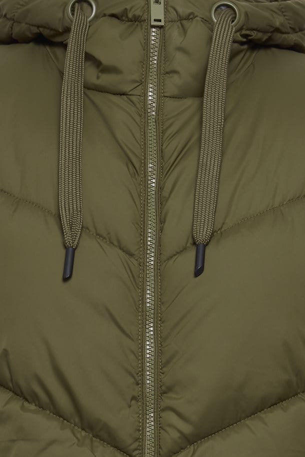 Quilted Gilet - Dark Olive