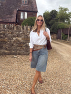 Denim Bermuda Shorts