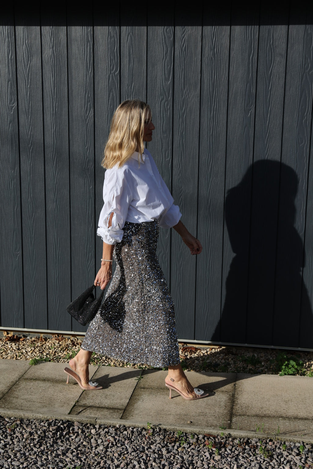 White Shirt With Bow Tie Sleeves
