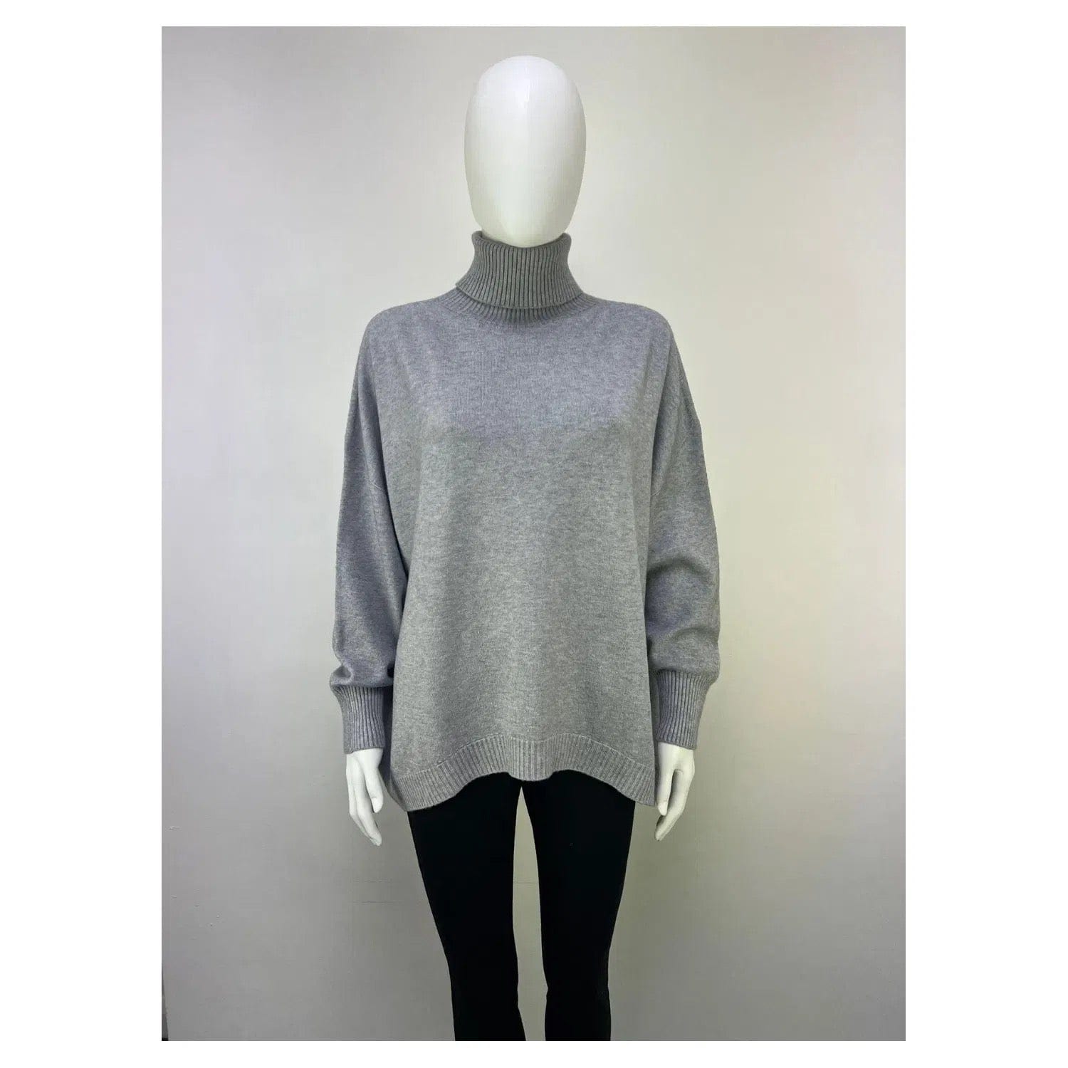Relaxed Fit Roll Neck Jumper