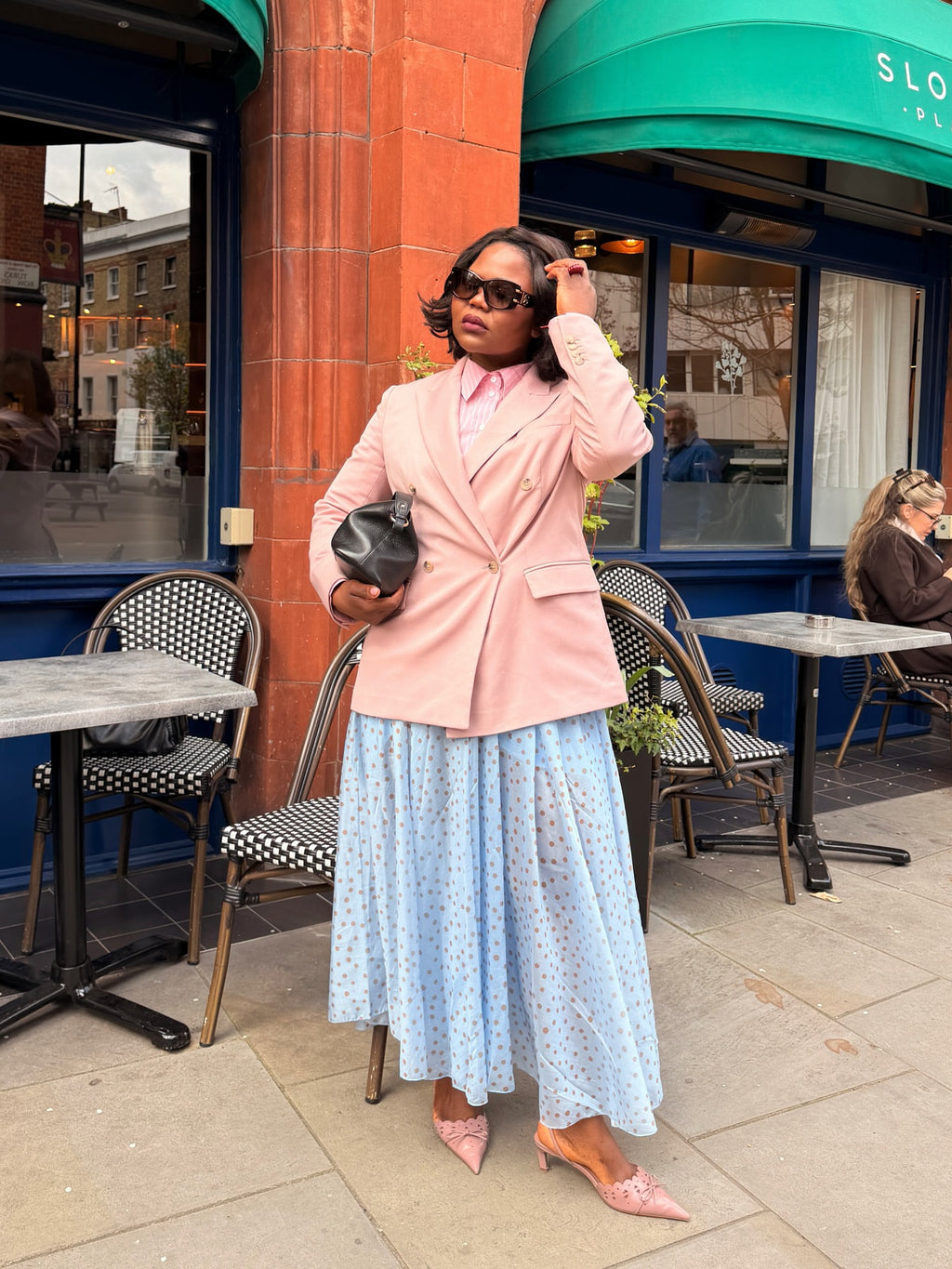 Polka Dot Maxi Skirt