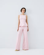 Peplum Top with Tie Back